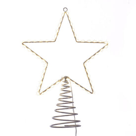 17.5" Metal Lighted LED Star Tree Topper