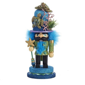 11" Hollywood Nutcracker with Sea Turtle Hat