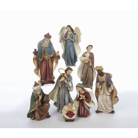 6.25" Resin Nativity Set of 8-Pieces