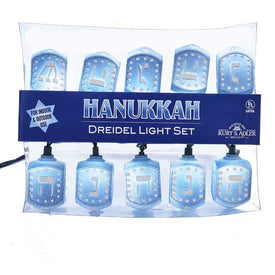 10-Light Hanukkah Dreidel Light Set