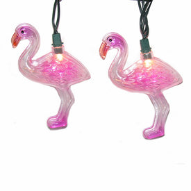 10-Light Flamingo Novelty Light Set