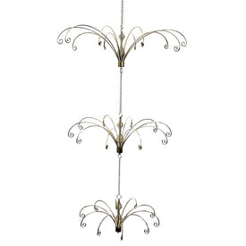 33" Metal Gold Ceiling Suspended Tree