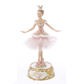 10" Pink Ballerina Figure with Musical Base