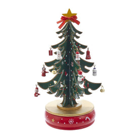 10.5" Wooden Musical Tree Table-Piece