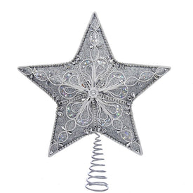 13.5" Silver Star Tree Topper