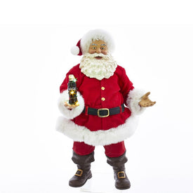 10.5" Coca-Cola Santa with LED Bottle Table-Piece