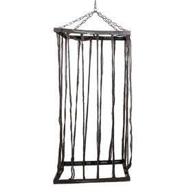 75.5" Distressed Brown Life-Size Cage Hanging Halloween Decoration