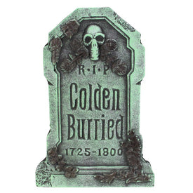 28.5" Colden Burried Halloween Tombstone Yard Decor