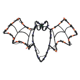 15" Lighted Bat Halloween Window Silhouette Decoration