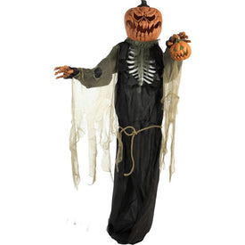 Jacko the Pumpkin Man Life-Size Animatronic Talking Indoor/Outdoor Halloween Decoration