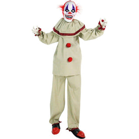 Frans the Clown Life-Size Animatronic Poseable Indoor/Outdoor Halloween Decoration
