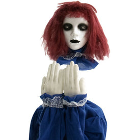Polly Peek-a-Boo Haunted Doll 27" Pop-Up Animatronic Indoor/Outdoor Halloween Decoration