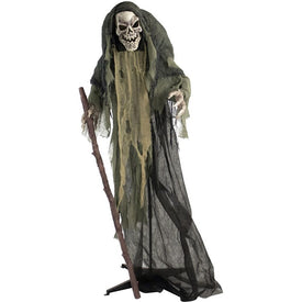 Jinx the Reaper Life-Size Animatronic Poseable Indoor/Outdoor Halloween Decoration