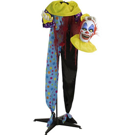 Otto the Headless Clown Life-Size Animatronic Poseable Indoor/Outdoor Halloween Decoration