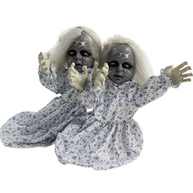 Sinister Sisters Zombie Twins 33" Groundbreaker Animatronic Indoor/Outdoor Halloween Decoration