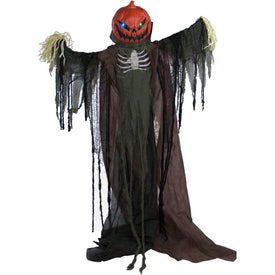 Edward the Scarecrow Life-Size Animatronic Poseable Indoor/Outdoor Halloween Decoration