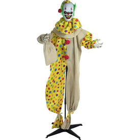 Snuggles the Clown Life-Size Animatronic Poseable Indoor/Outdoor Halloween Decoration