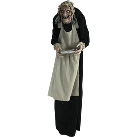 Ruby the Zombie Maid Life-Size Animatronic Moving Indoor/Outdoor Halloween Decoration