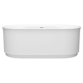 Studio S 68" L x 34" W Freestanding Bathtub with Center Drain and Integrated Overflow