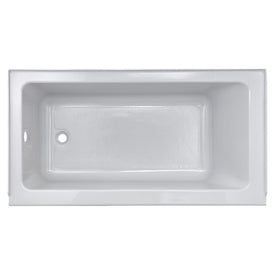 Studio 60" x 30" Integral Apron Bathtub with Left-Hand Outlet - White