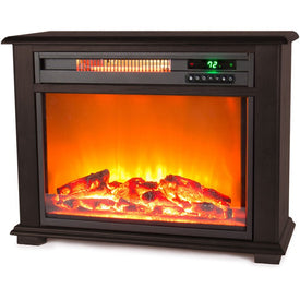 Fireplace Heater Dark Walnut