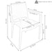 TLA-155-4PK Outdoor/Patio Furniture/Outdoor Chairs
