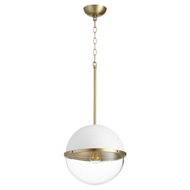 12" Single-Light Globe Pendant