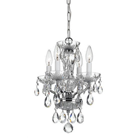 Traditional Four-Light Italian Mini Chandelier