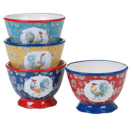 Morning Bloom Ice Cream Bowls Set of 4 Assorted