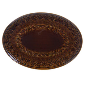 Aztec Brown Oval Platter