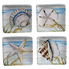 By the Sea Canape Plates Set of 4 Assorted
