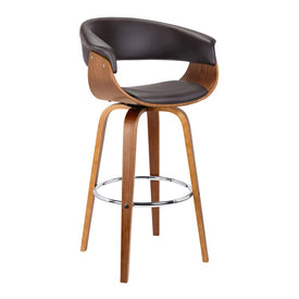 Julyssa 26" Mid-Century Swivel Counter Height Bar Stool