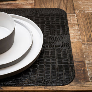 O30197-BLK-S4 Dining & Entertaining/Table Linens/Placemats