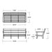 4413-MA146010 Outdoor/Patio Furniture/Outdoor Sofas