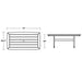 PL83-T2L1BL Outdoor/Patio Furniture/Outdoor Tables