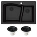 KGD-442BLACK-PST1-BL Kitchen/Kitchen Sinks/Undermount Kitchen Sinks