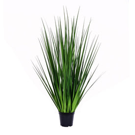 36" Artificial Potted Extra-Full Green Grass