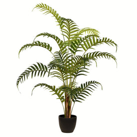 35" Artificial Potted Fern Palm Real Touch Leaves