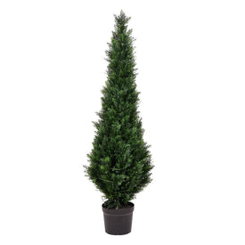 5' Artificial Potted Green Cedar Tree