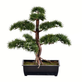 19" Artificial Potted Guest Greeting Pine Tree