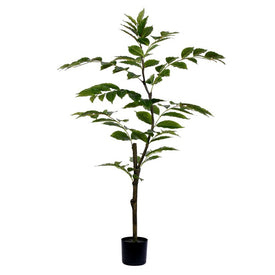 4' Potted Artificial Green Nandina Tree