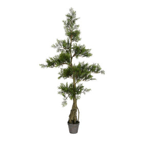 4' Artificial Potted Cedar Tree