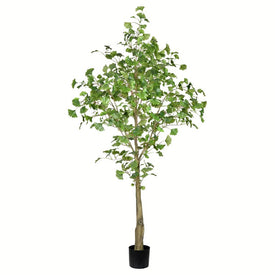 6' Artificial Potted Ginkgo Tree