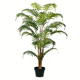 47" Artificial Potted Fern Palm Real Touch Leaves