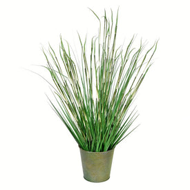 41" Artificial Potted Green Reed Grass