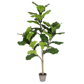 Vickerman 4' Artificial Potted Fiddle Tree.
