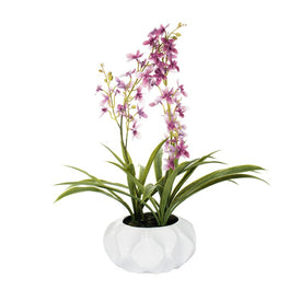 25" Artificial Potted Lavender Orchid