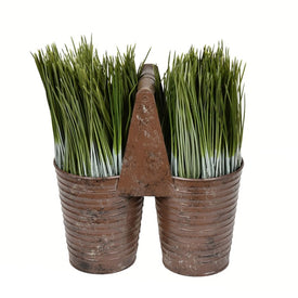 10" Artificial Potted Grass