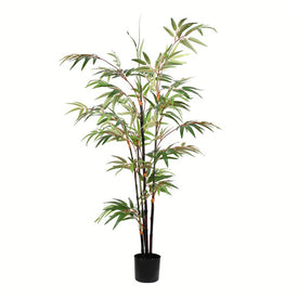 4' Artificial Potted Black Japanese Bamboo Tree