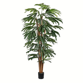 5' Artificial Potted Rhaphis Tree